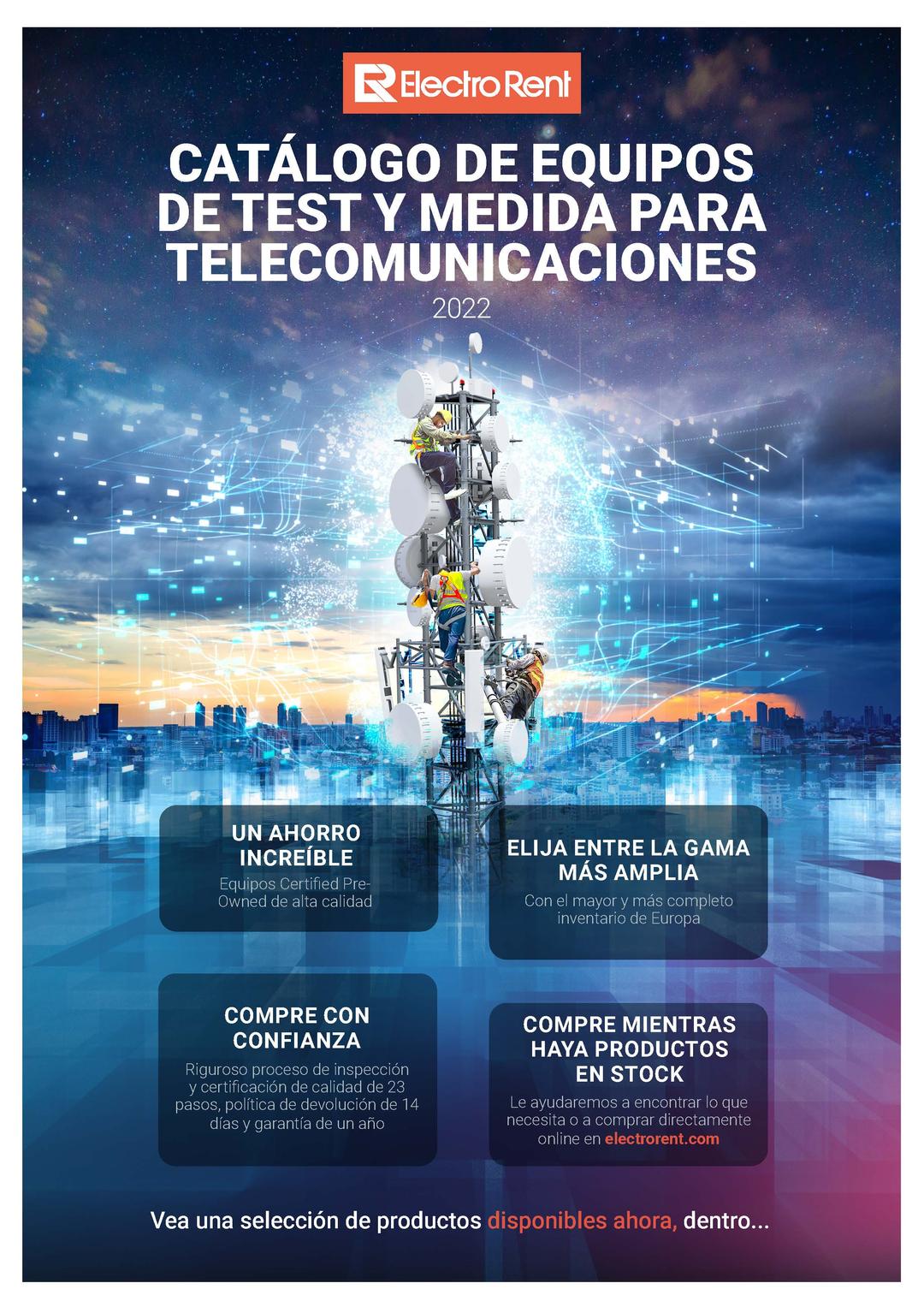 CATÁLOGO DE EQUIPOS DE TEST Y MEDIDA PARA TELECOMUNICACIONES, imagen