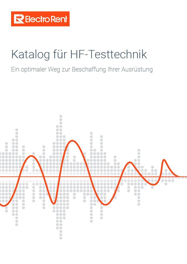 Katalog für HF-Testtechnik, bild